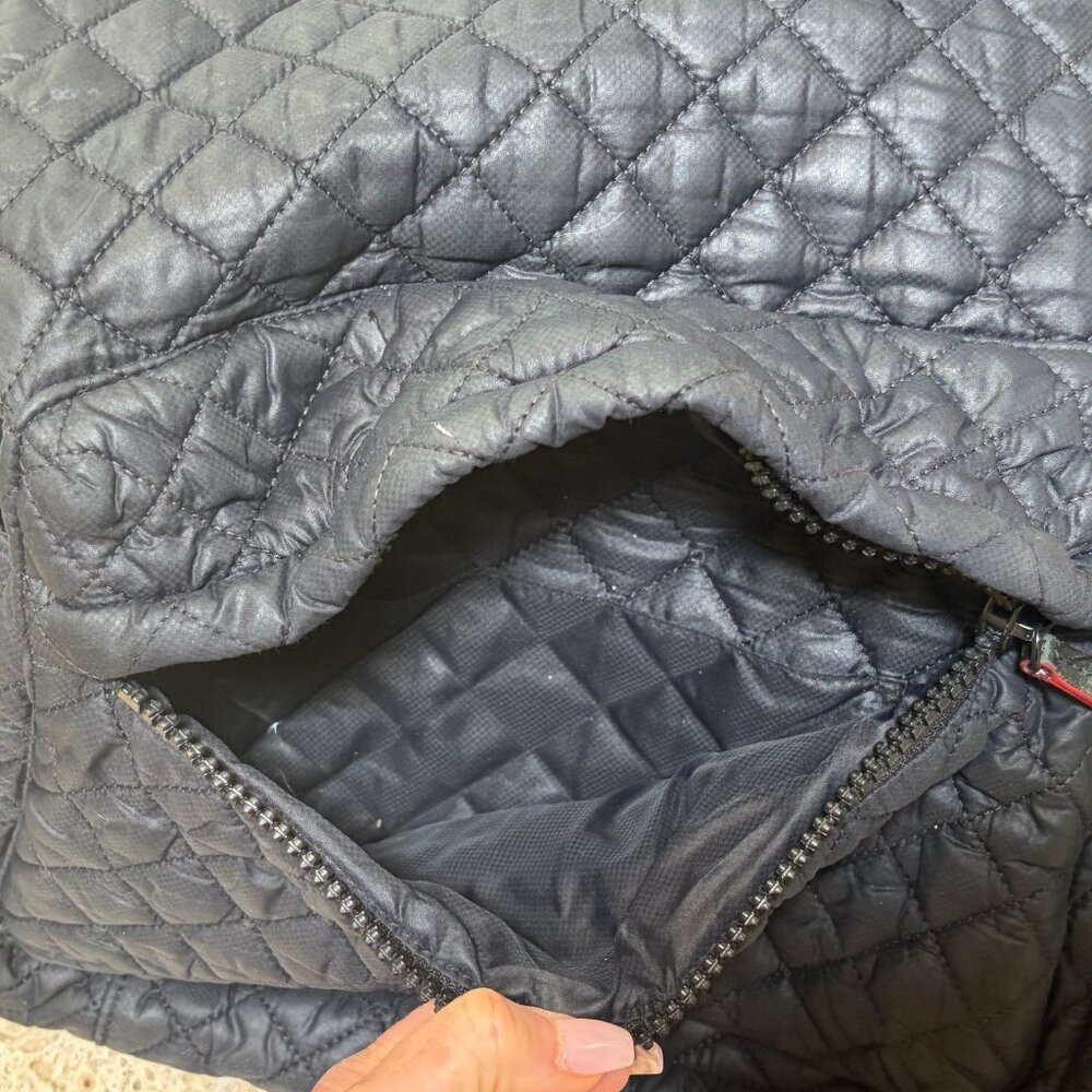 MZ Wallace Quilted Black Metro Backpack Deluxe - Picture 6 of 7